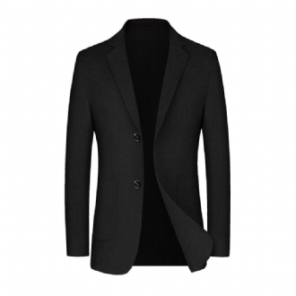 2022 Hel Ull Dubbelsidig Ylle Kostym Herr Business Casual Enfärgad Jacka