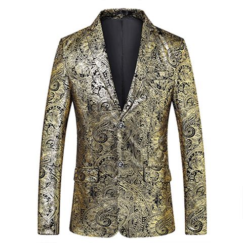 2023 Mäns Vardagsdräkt Bronzing Suit Slim Top Coat Stor Storlek Kappa