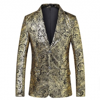 2023 Mäns Vardagsdräkt Bronzing Suit Slim Top Coat Stor Storlek Kappa