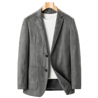 Casual Liten Kostym Herrjacka Våren Hösten Business Slimmad High-end Sammet Herrtopp Herr