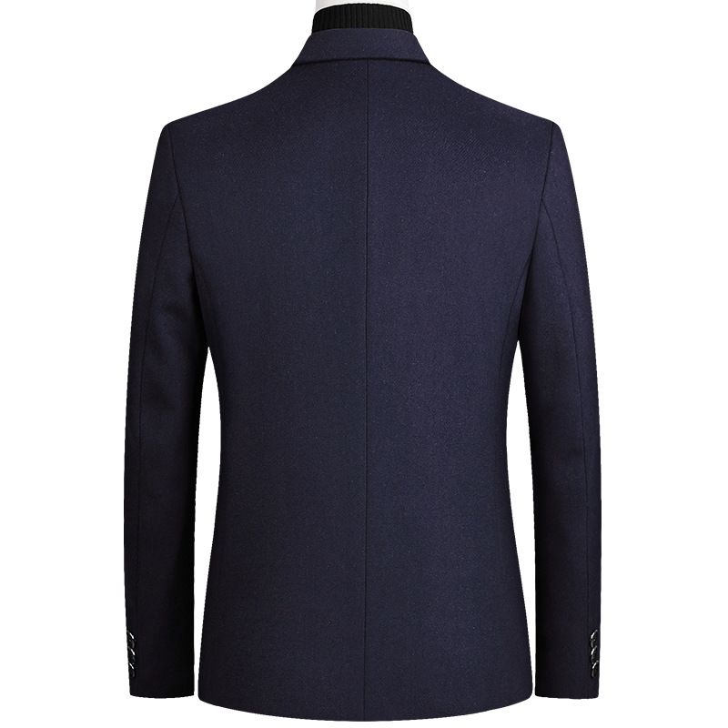 Herr Yllejacka 2022 Höst Vinter Liten Kostym Business Casual Jacka