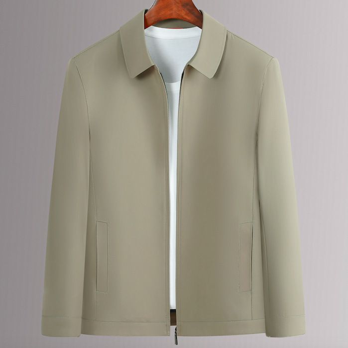 Herrjacka 2022 Höstmode Lapel Medelålders Business Jacka Kappa Ledare Casual