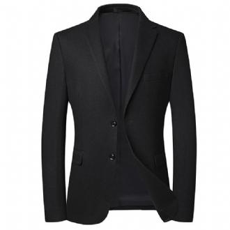 Kostym Herr Casual Slim Ren Ull Liten Kostymjacka Professionell