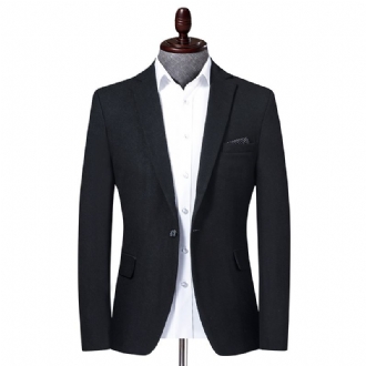 Kostym Mäns Professionella Groomsmen Bröllop Formell Jacka Slim Casual Liten Män