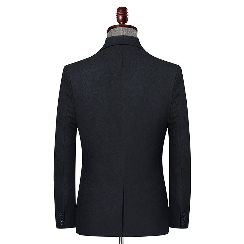 Kostym Mäns Professionella Groomsmen Bröllop Formell Jacka Slim Casual Liten Män