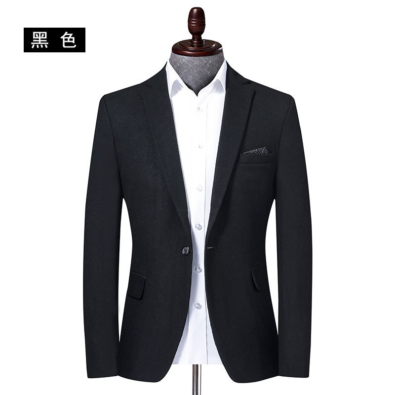 Kostym Mäns Professionella Groomsmen Bröllop Formell Jacka Slim Casual Liten Män