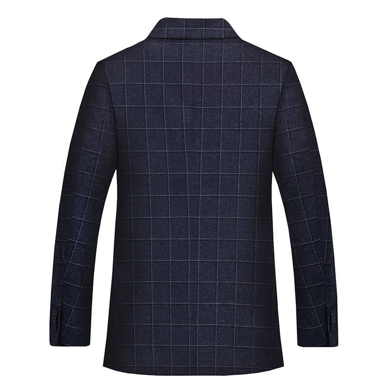 Tide Fat Rutig Kostymjacka Herr Plus Size Business Casual Kostym Lösa Kläder Vår Höst