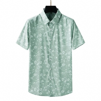 Sommartryckta Kortärmade Skjortor Män Sommartröjor Med Halva Ärmar T-shirts Fritidströjor
