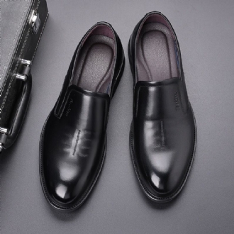 Herr Äkta Läder Singlar Tålager Business Casual Klänning Komfort Mjuk Sula Skor